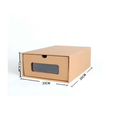 kwaliteit  Corrugated Drawer Shoe Box Recycled Materials Stamping Embossing fabriek